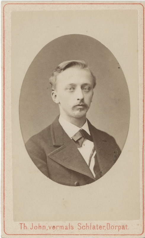 Korporatsiooni "Livonia" liige Nicolai Kolobow, portreefoto