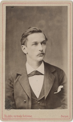 Korporatsiooni "Livonia" liige Georg Kolobow, portreefoto  duplicate photo