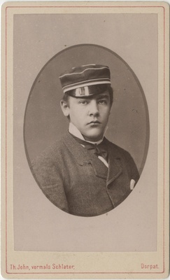 Korporatsiooni "Livonia" liige Friedrich Maurach, portreefoto  duplicate photo