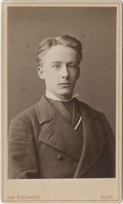 Korporatsiooni "Livonia" liige Rudolf von Transehe-Roseneck, portreefoto  duplicate photo