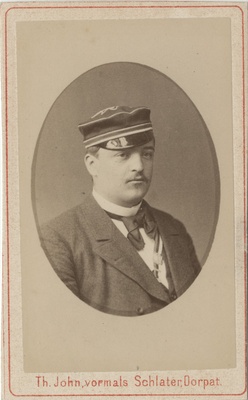 Korporatsiooni "Livonia" liige Arthur von Dehn, portreefoto  duplicate photo