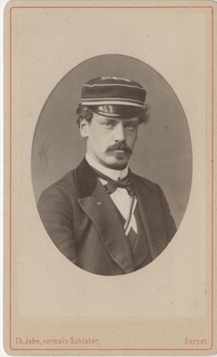 Korporatsiooni "Livonia" liige Heinrich von Hirschheydt, portreefoto  duplicate photo
