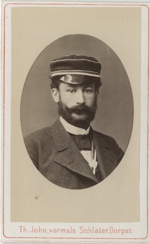 Korporatsiooni "Livonia" liige Friedrich Koch, portreefoto