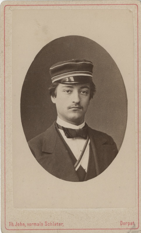 Korporatsiooni "Livonia" liige Hartwig von Dehn, portreefoto