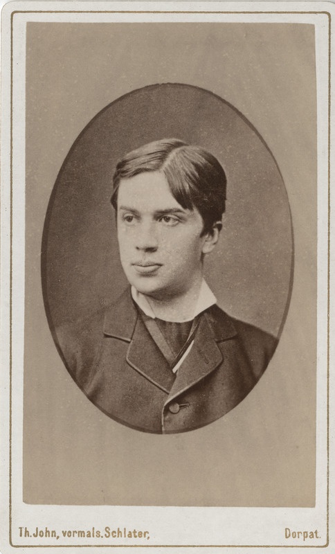 Korporatsiooni "Livonia" liige Alexander von Lambert d'Ansay, portreefoto