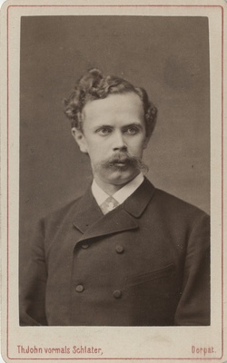 Korporatsiooni "Livonia" liige Carl von Stern, portreefoto  duplicate photo