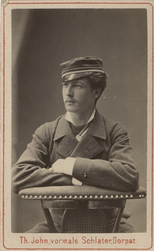 Korporatsiooni "Livonia" liige parun Friedrich Wolff, portreefoto