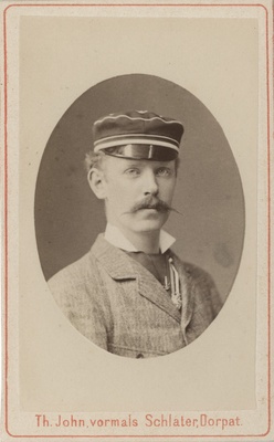 Korporatsiooni "Livonia" liige Adolf von Wulf, portreefoto  duplicate photo