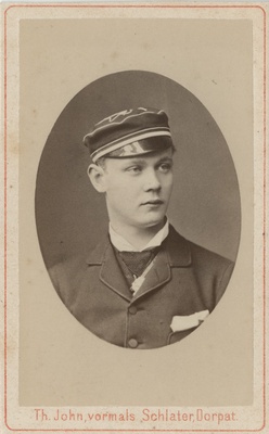 Korporatsiooni "Livonia" liige parun Georg von Ungern-Sternberg, portreefoto  duplicate photo