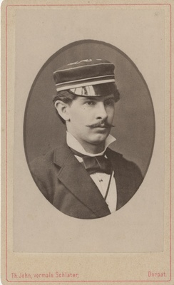 Korporatsiooni "Livonia" liige Gottlieb Heerwagen, portreefoto  duplicate photo