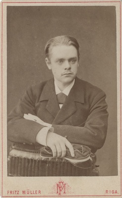 Korporatsiooni "Livonia" liige Edgar von Strandmann, portreefoto  duplicate photo