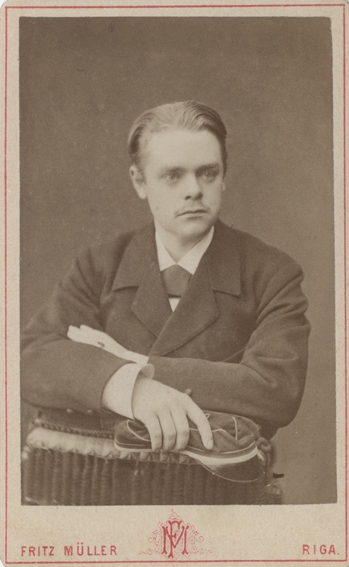 Korporatsiooni "Livonia" liige Edgar von Strandmann, portreefoto