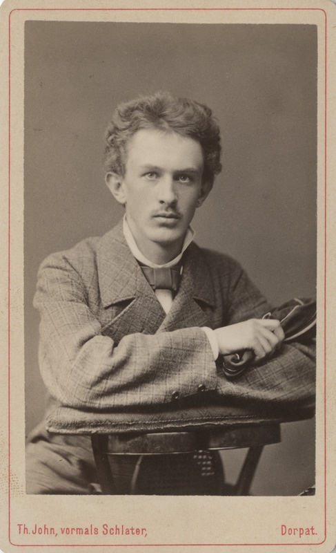 Korporatsiooni "Livonia" liige Edward von Wahl, portreefoto