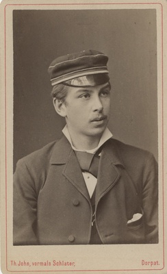 Korporatsiooni "Livonia" liige Erich von Oettingen, portreefoto  duplicate photo