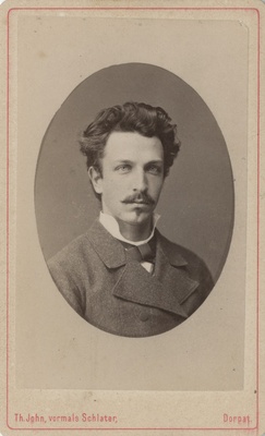 Korporatsiooni "Livonia" liige Theodor Pacht, portreefoto  duplicate photo