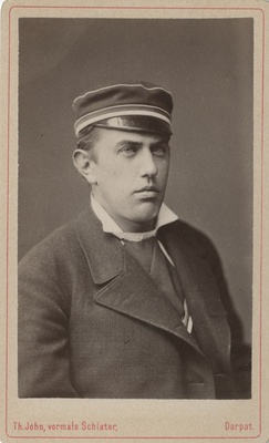 Korporatsiooni "Livonia" liige Woldemar von Glasenapp, portreefoto  duplicate photo