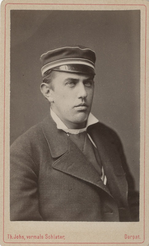 Korporatsiooni "Livonia" liige Woldemar von Glasenapp, portreefoto