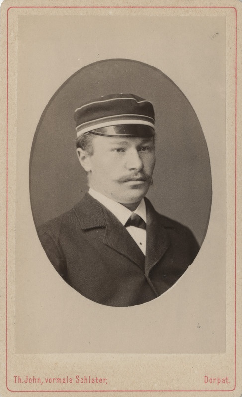 Korporatsiooni "Livonia" liige Woldemar von Roth, portreefoto