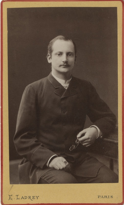 Korporatsiooni "Livonia" liige Edgar von Rücker, portreefoto