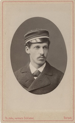 Korporatsiooni "Livonia" liige Arnold von Tideböhl, portreefoto  duplicate photo