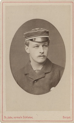 Korporatsiooni "Livonia" liige Alexander von Nottbeck, portreefoto  duplicate photo