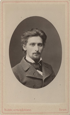 Korporatsiooni "Livonia" liige Richard von Sivers, portreefoto  duplicate photo