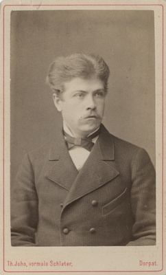Korporatsiooni "Livonia" liige Maximilian Kreusch, portreefoto  duplicate photo