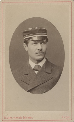 Korporatsiooni "Livonia" liige Carl Gaehtgens, portreefoto  duplicate photo