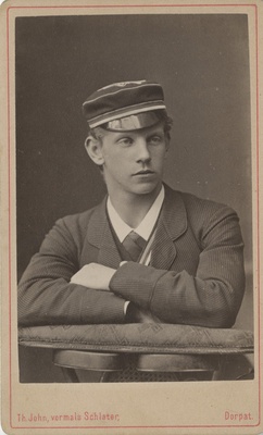 Korporatsiooni "Livonia" liige Andreas Trampedach, portreefoto  duplicate photo