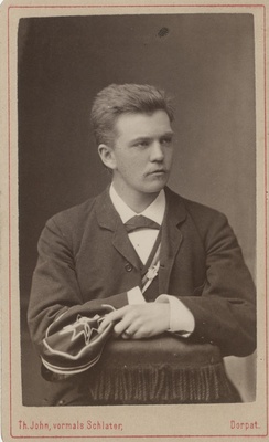 Korporatsiooni "Livonia" liige Hermann von Freymann, portreefoto  duplicate photo