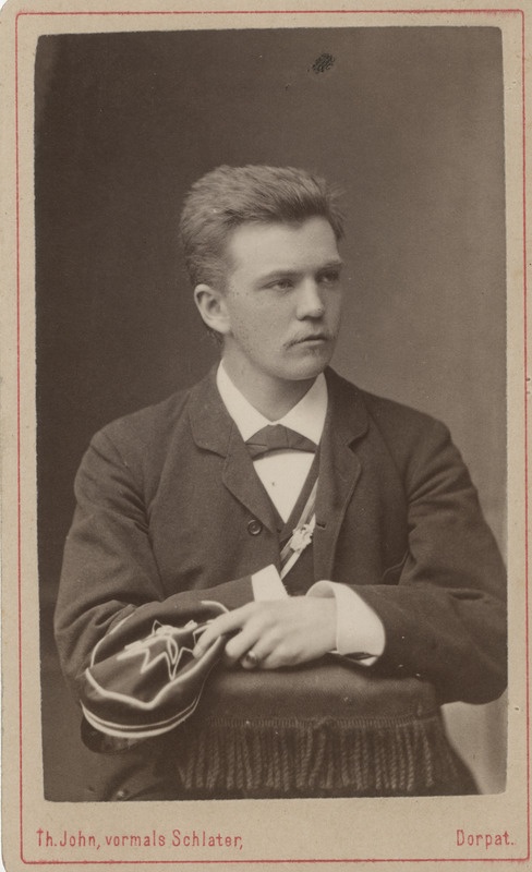 Korporatsiooni "Livonia" liige Hermann von Freymann, portreefoto