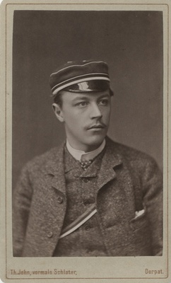 Korporatsiooni "Livonia" liige parun Burchard Nolcken, portreefoto  duplicate photo