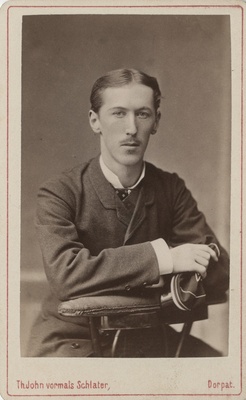 Korporatsiooni "Livonia" liige Constantin von Grewingk, portreefoto  duplicate photo