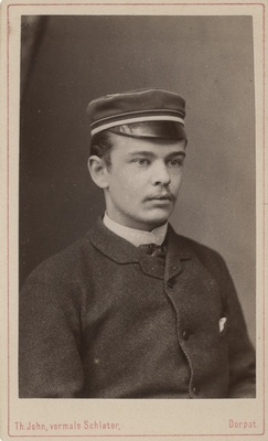 Korporatsiooni "Livonia" liige Heinrich (Harry) von Broecker, portreefoto  duplicate photo