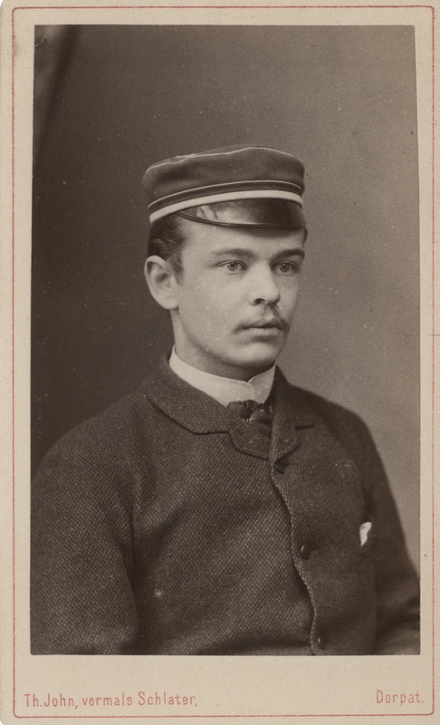 Korporatsiooni "Livonia" liige Heinrich (Harry) von Broecker, portreefoto