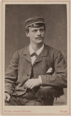 Korporatsiooni "Livonia" liige parun Heinrich von Krüdener, portreefoto  duplicate photo