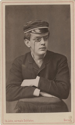 Korporatsiooni "Livonia" liige Philipp Gerstfeld, portreefoto  duplicate photo