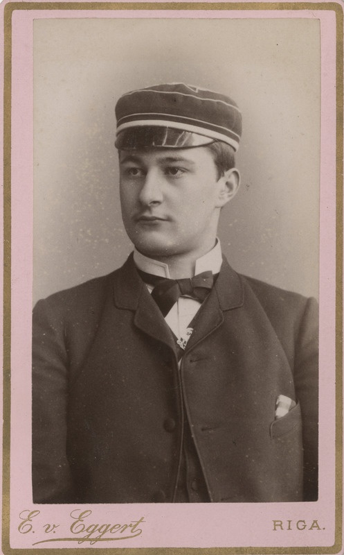 Korporatsiooni "Livonia" liige Richard von Hehn, portreefoto