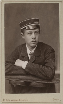 Korporatsiooni "Livonia" liige Conrad von Anrep, portreefoto  duplicate photo