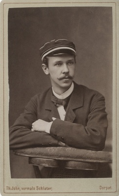 Korporatsiooni "Livonia" liige Richard von zur Mühlen, portreefoto  duplicate photo