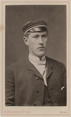 Korporatsiooni "Livonia" liige Alexander von Grewingk, portreefoto  duplicate photo