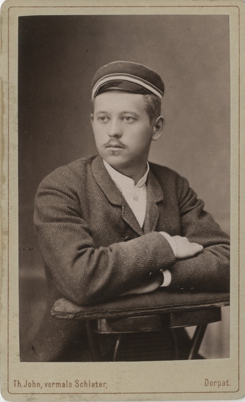 Korporatsiooni "Livonia" liige Franz Hollmann, portreefoto