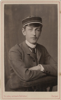 Korporatsiooni "Livonia" liige Paul von Knorring, portreefoto  duplicate photo