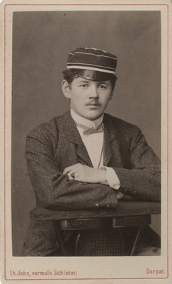 Korporatsiooni "Livonia" liige parun Carl Ungern-Sternberg, portreefoto  duplicate photo