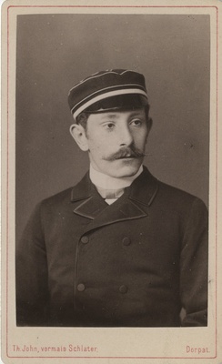 Korporatsiooni "Livonia" liige parun Otto Wolff, portreefoto  duplicate photo