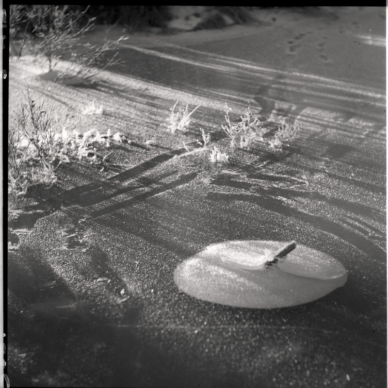 Talvine maastik - jäätunud veekogu