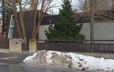 Valve Pormeistri elamu, vaade Mooni tänavalt. Arhitekt Valve Pormeister rephoto