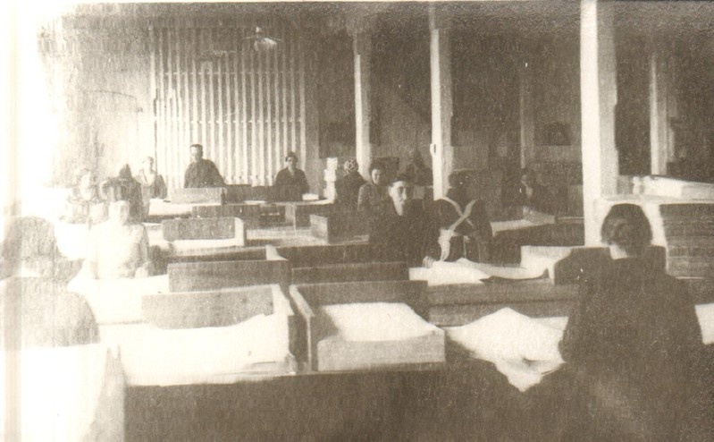 fotonegatiiv, ümberpildistus fotost, Türi ja Paberivabrik 20.saj. esimesel poolel