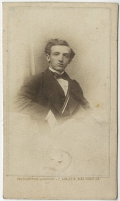 Korporatsiooni "Livonia" liige Ernst von Mensenkampff  duplicate photo