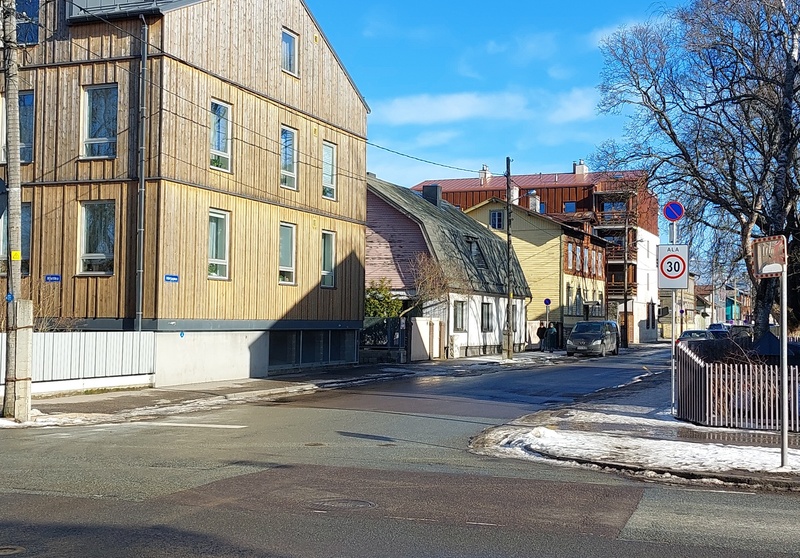 Vaade Ristiku tänavalt Härjapea tänavale. rephoto